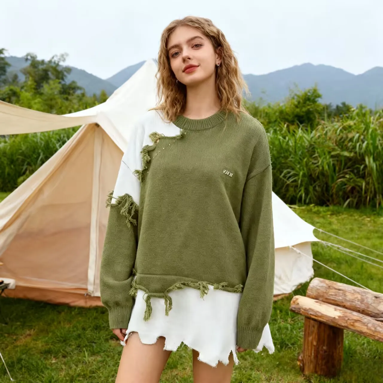 البلوزات لاعبا البلوفرات المرأة سترة السيدات الصوفى متعرجة قطع منتظم اجتماع الأعمال المهنية سيدة رسمية OL BF #2