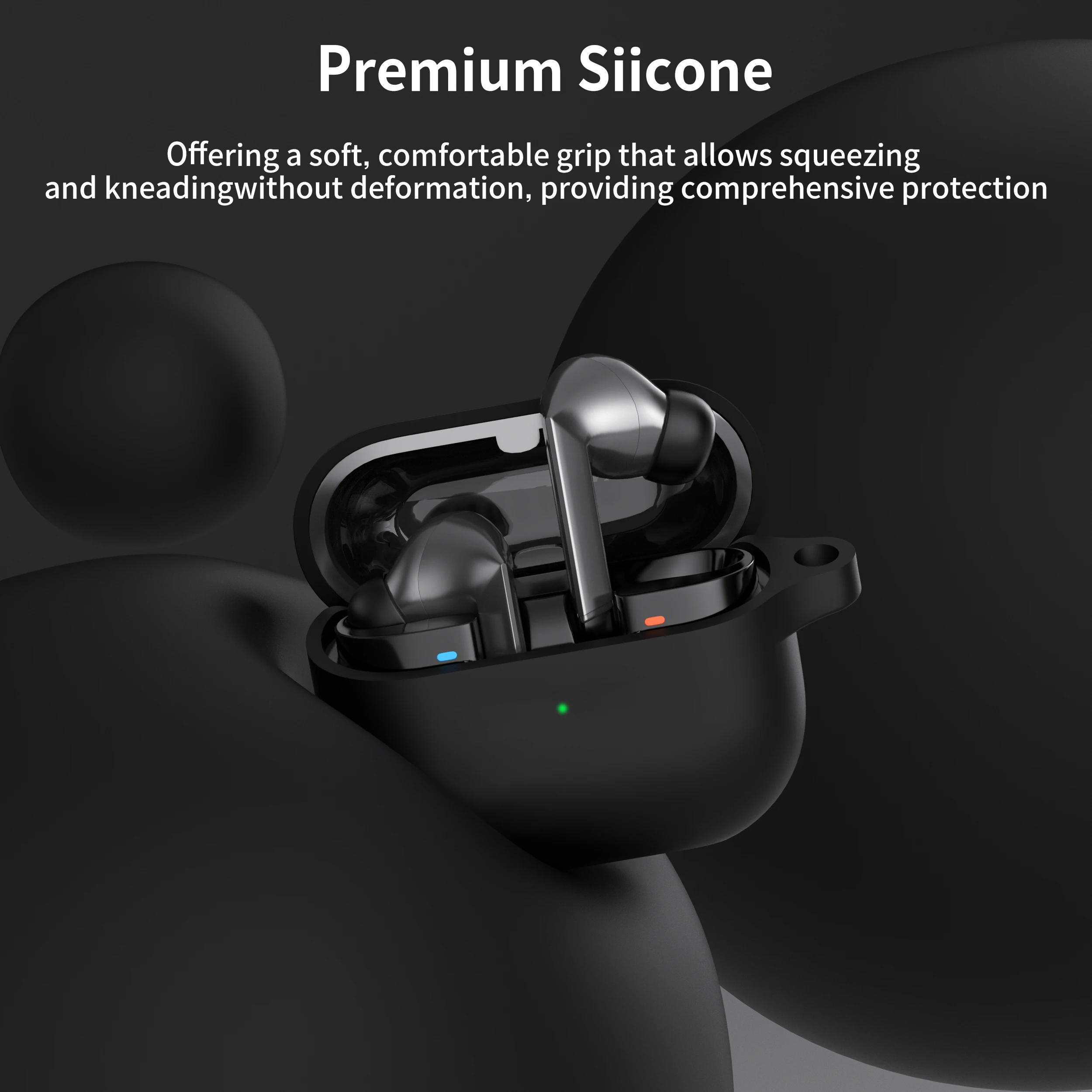 for Samsung Buds 3/Galaxy Buds3 Pro Case with Cleaning Kit Silicone Protective Cover for Galaxy Buds 3 Buzz 3Pro with Keychain