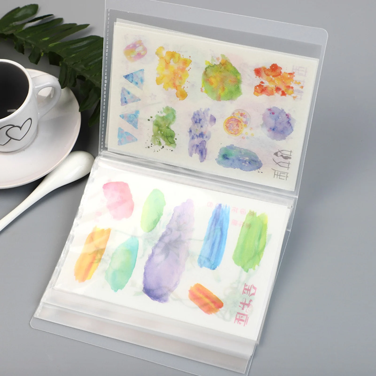 

4 шт. папки для документов формата А6, водонепроницаемый держатель для файлов, портативная папка для квитанций для счетов, билетов, коллекция, прозрачная папка для хранения