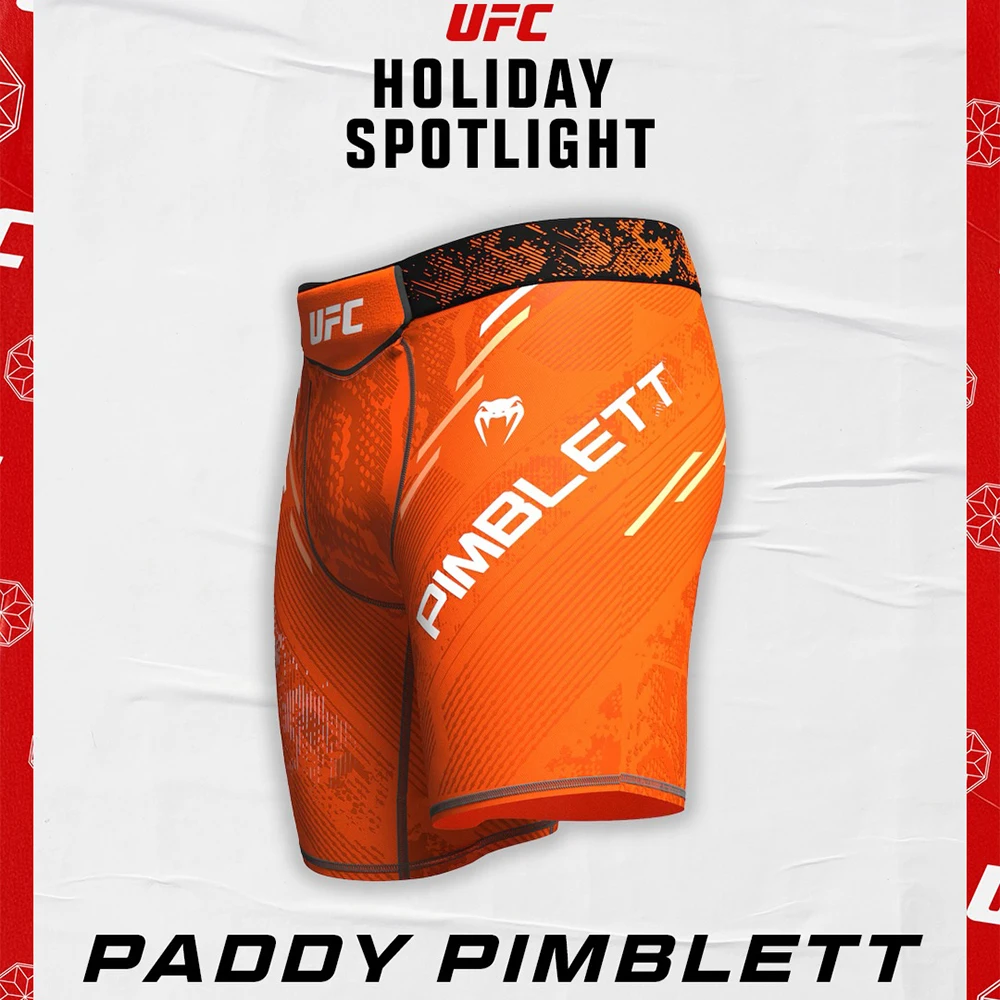 

2026 летние новые шорты UFC 324 Paddy Pimblett 3D Fighting Night, мужские черные восьмиугольные шорты MMA Jujutsu, дышащие шорты для бега для фитнеса