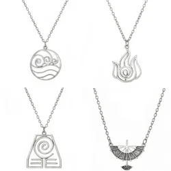 New Arrival Movie Jewelry Avatar The Last Airbender Choker Necklace Air Nomad Fire And Water Tribe Pendants Necklace