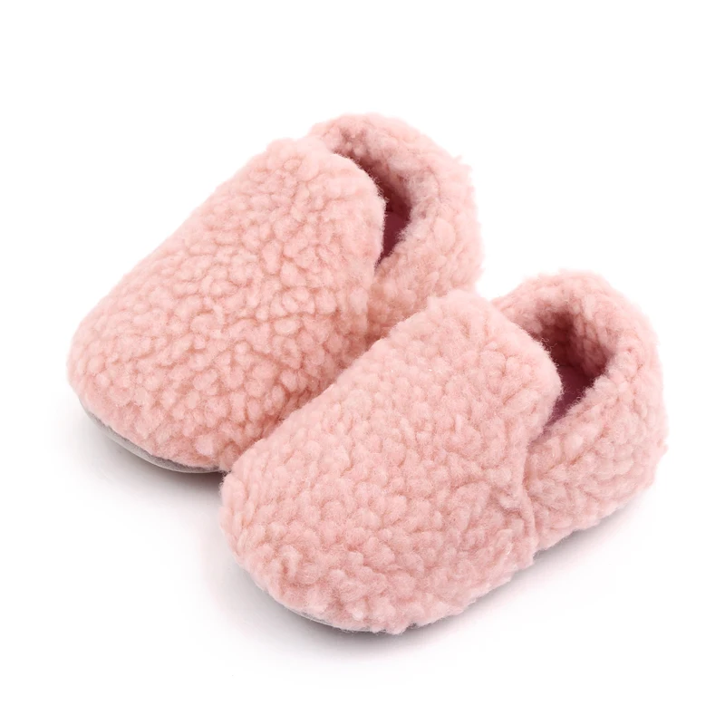 Baby Autumn and Winter Prewalking Shoes Non-slip Sole Soft Cotton Covered Winter Baby Shoes