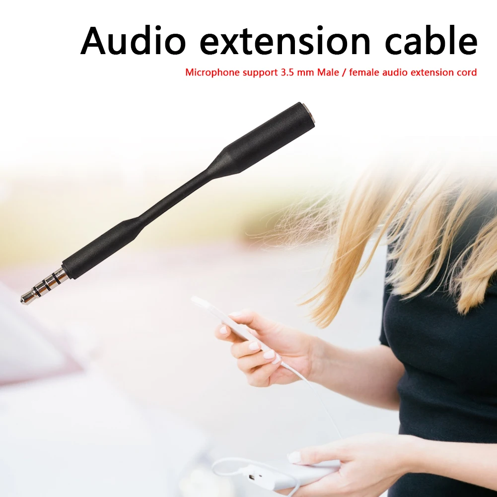 Audio Extension Cable 3.5 mm Jack Male to Female Stereo AUX Cord Lightweight Amplifier Easily Carrying for Headphones