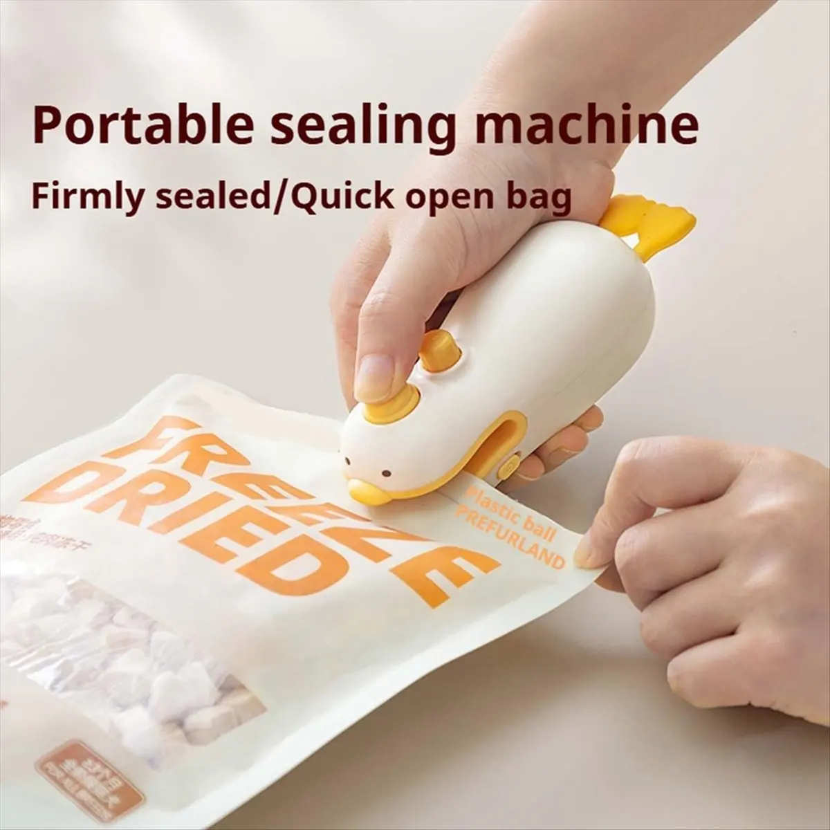 N18R Mini Bag Sealer Rechargeable Bag Sealer Heat Seal Mini Bag Resealer Machine for Plastic Bags Snack Bags