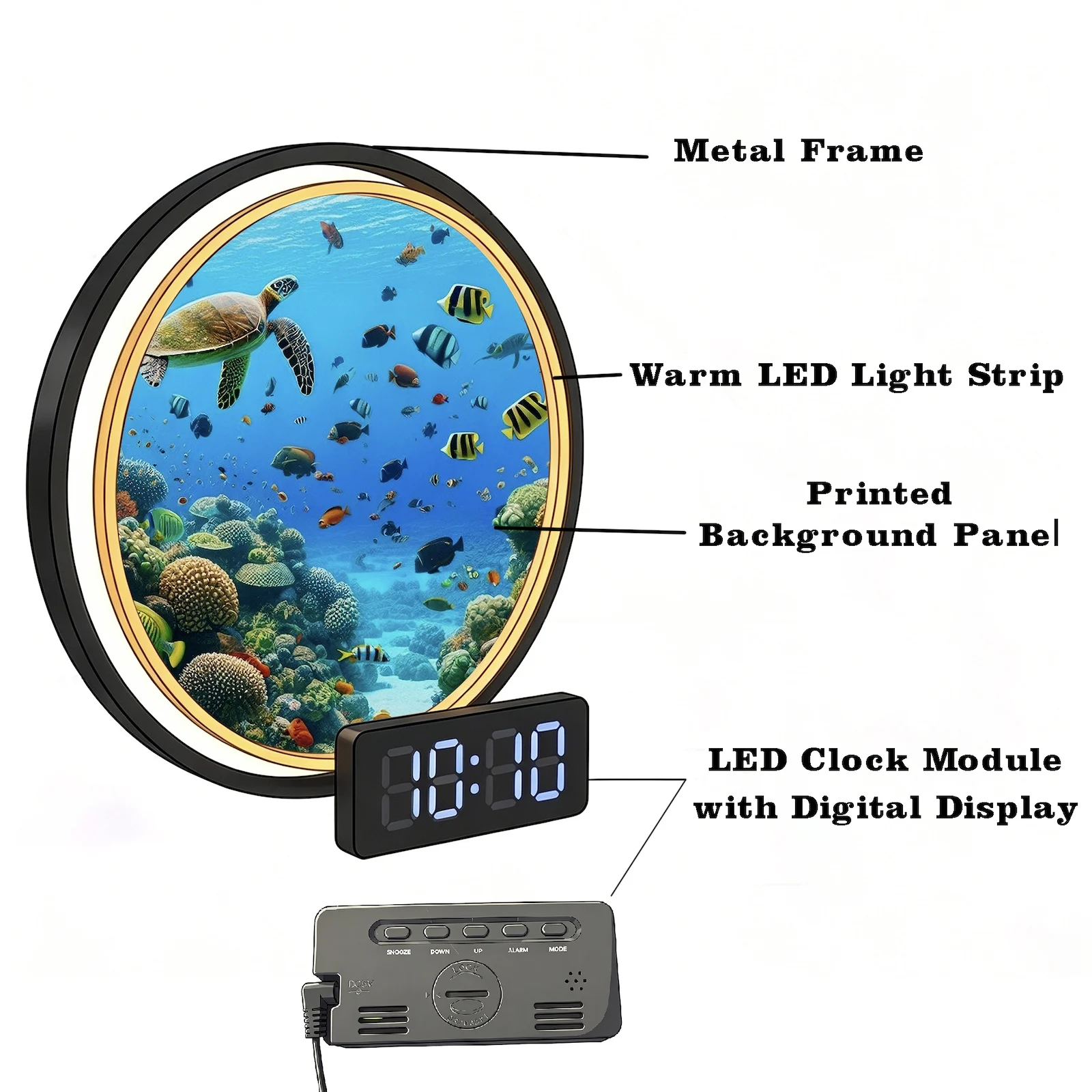 Relógio de Parede Digital com - Home Decor Under 300 avaliação e preço