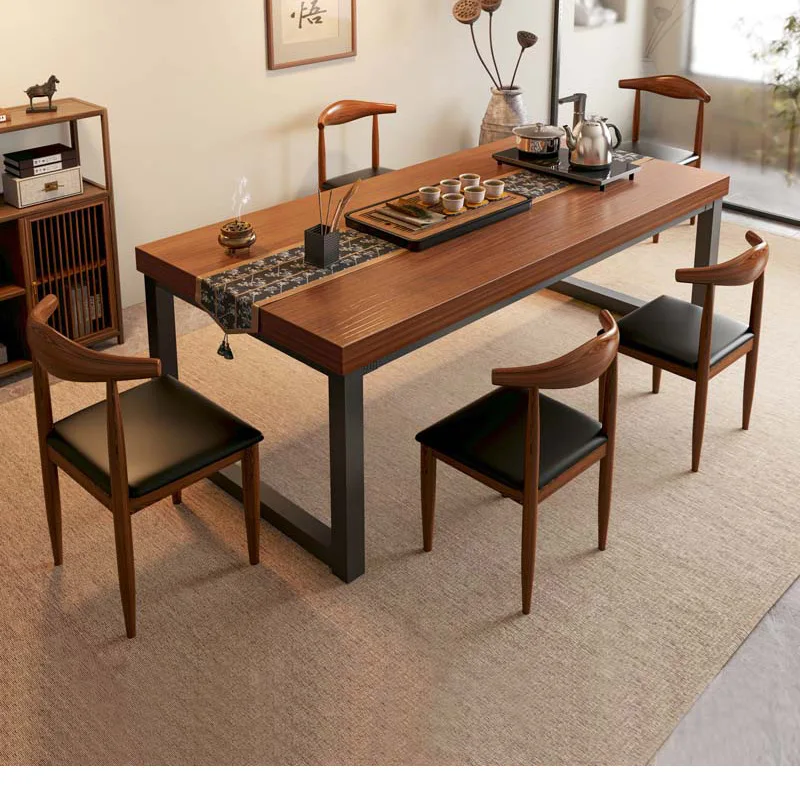 

Tea table and chair combination, one and five new Chinese simple large board , conference negotiation