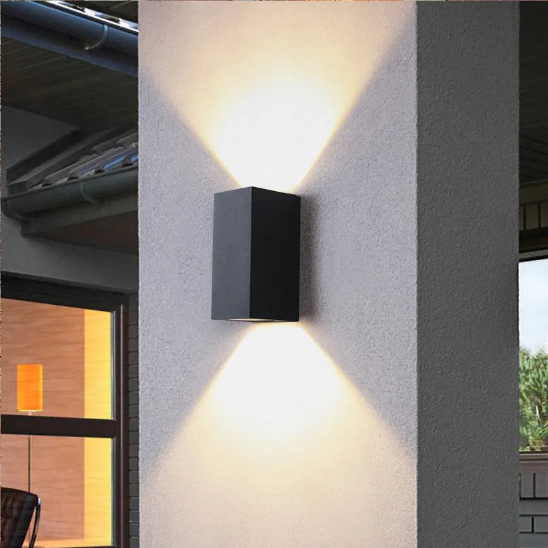 

Roukeymi-Indoor and Outdoor LED Aluminum Wall Light, Surface Mounted Cube, Garden and Porch Light, IP65 Waterproof Decoration