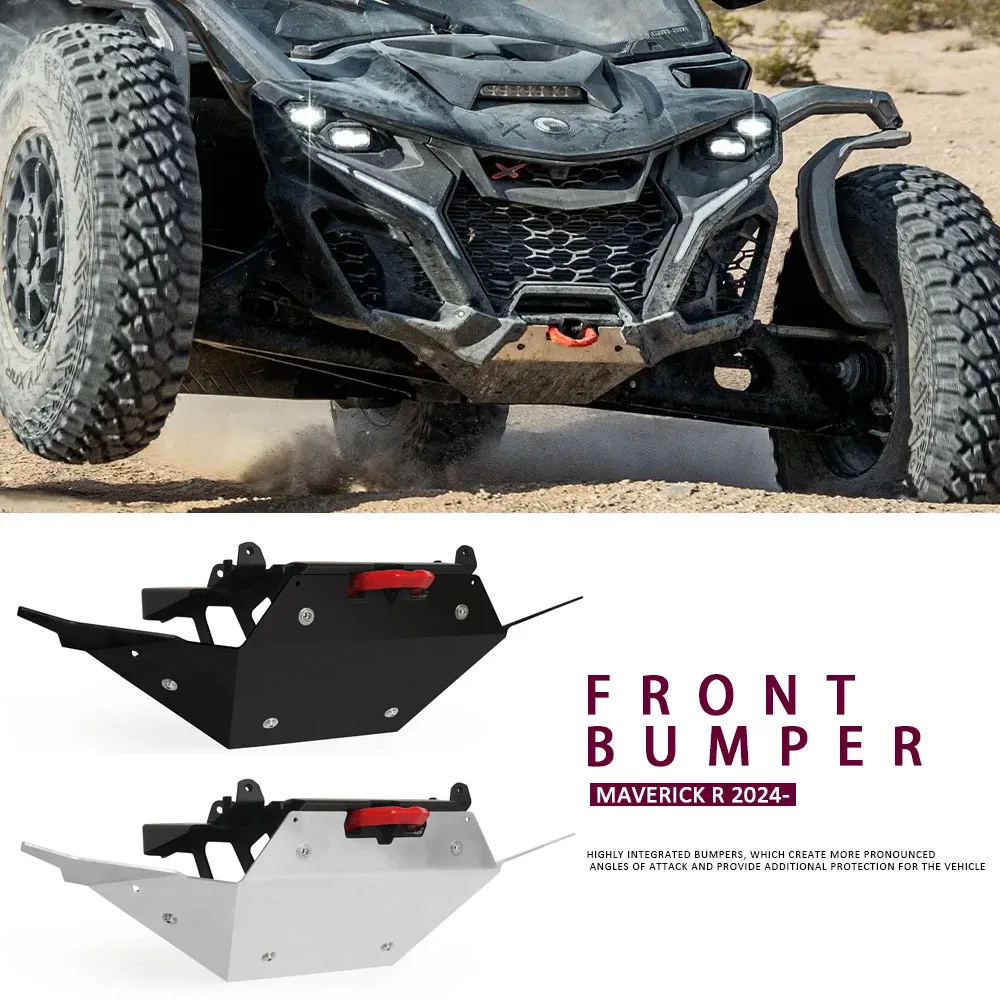 

2024 2025 For Can-Am Maverick R UTV Accessories Dune Front Bumper Brush Guard Liquid Titanium Maverick R