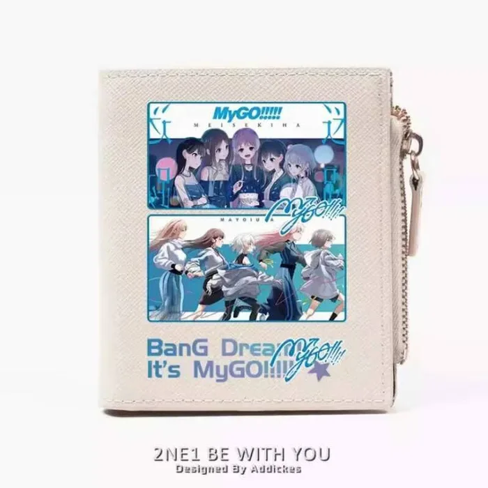 

Аниме Bang Dream It's Mygo модный кошелек из искусственной кожи, кошелек для карт, монета на молнии, сумка для денег, подарок для косплея B250, аниме