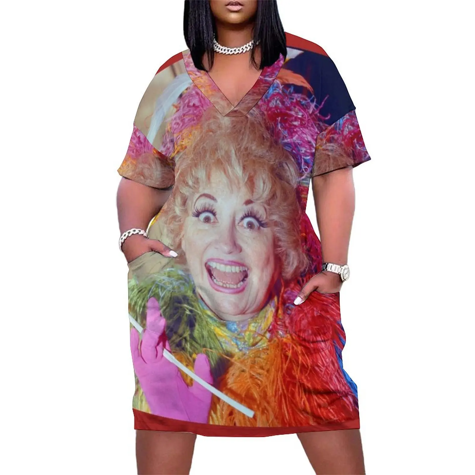 

PHYLLIS DILLER Loose Pocket Dress Womens dresses dresses summer summer dress woman 2025 trendy