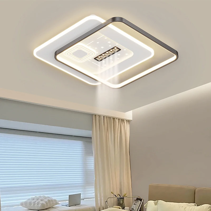 New Living Room LED Ceiling Light Simple Modern Atmospheric Bedroom Light Eye Protection Whole House Indoor Combination Lamp