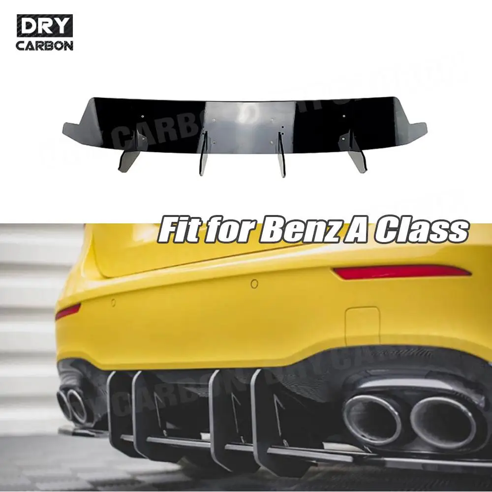 

Rear Bumper Lip Diffuser Decoration Trim Bodykits for Benz A Class W177 V177 A35 A45 AMG Hatchback 2019 2020 2021 2022 2023