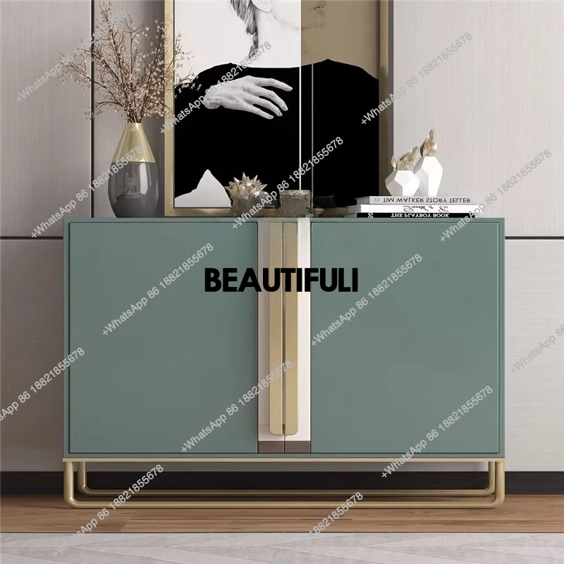 

entrance cabinet, American entrance hall, shoe cabinet, integrated light luxury style decoration, living room partition cabinet