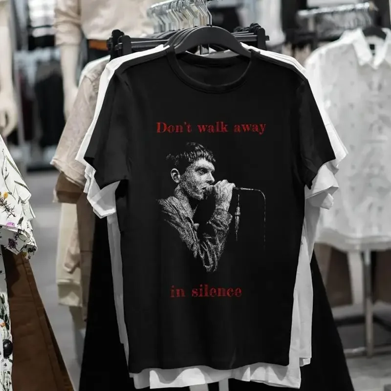 T-shirt noir du membre du groupe Joy Division Ian Curtis, toutes tailles, 1N251