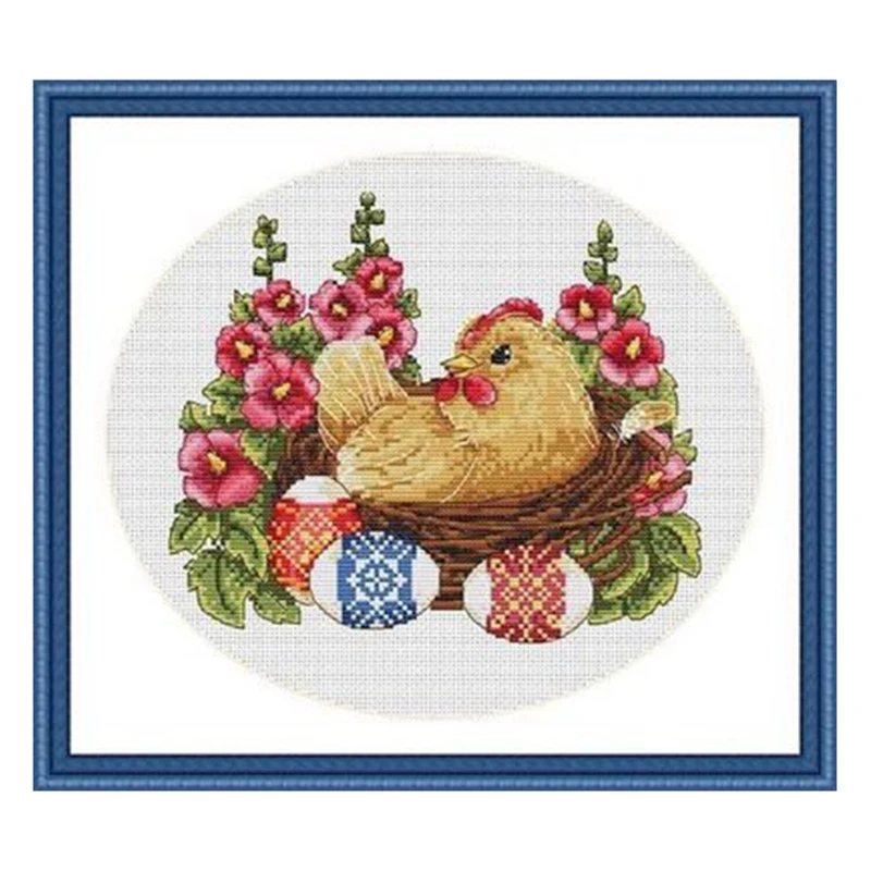 

Набор для вышивки крестом: Декорации курицы в клубе 28ct, 18ct, 14ct, 11ct. Пакеты материалов из ткани с принтом доступны для выбора.
