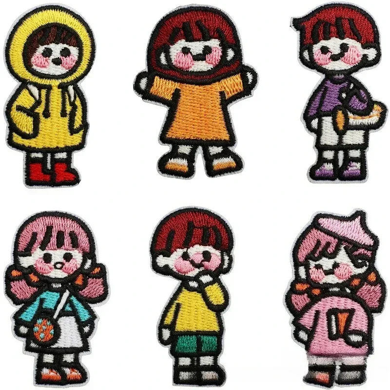 DIY Dress Up Handmade Embroidery Cute Little Girl Patch Sticker Accessories Boy Embroidery Chapter Boy