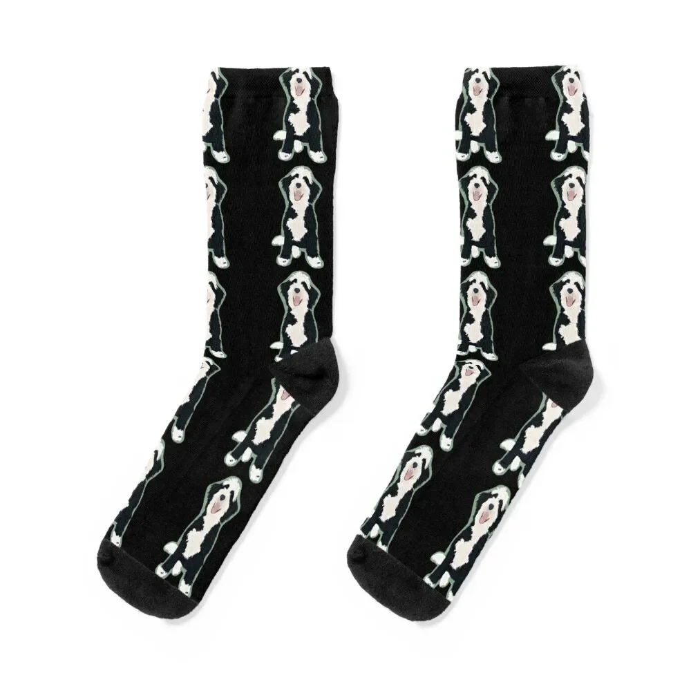 

Bernedoodle-Green Socks sports and leisure Thermal man winter sports stockings set Socks For Men Women's