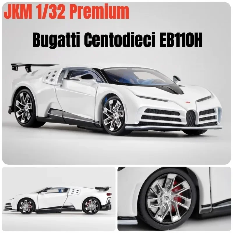 

New 1:32 Bugatti EB110 Centodieci Diecasts & Toy Vehicles Metal Car Model Shock absorber Sound Light Collection Car Toys Gift