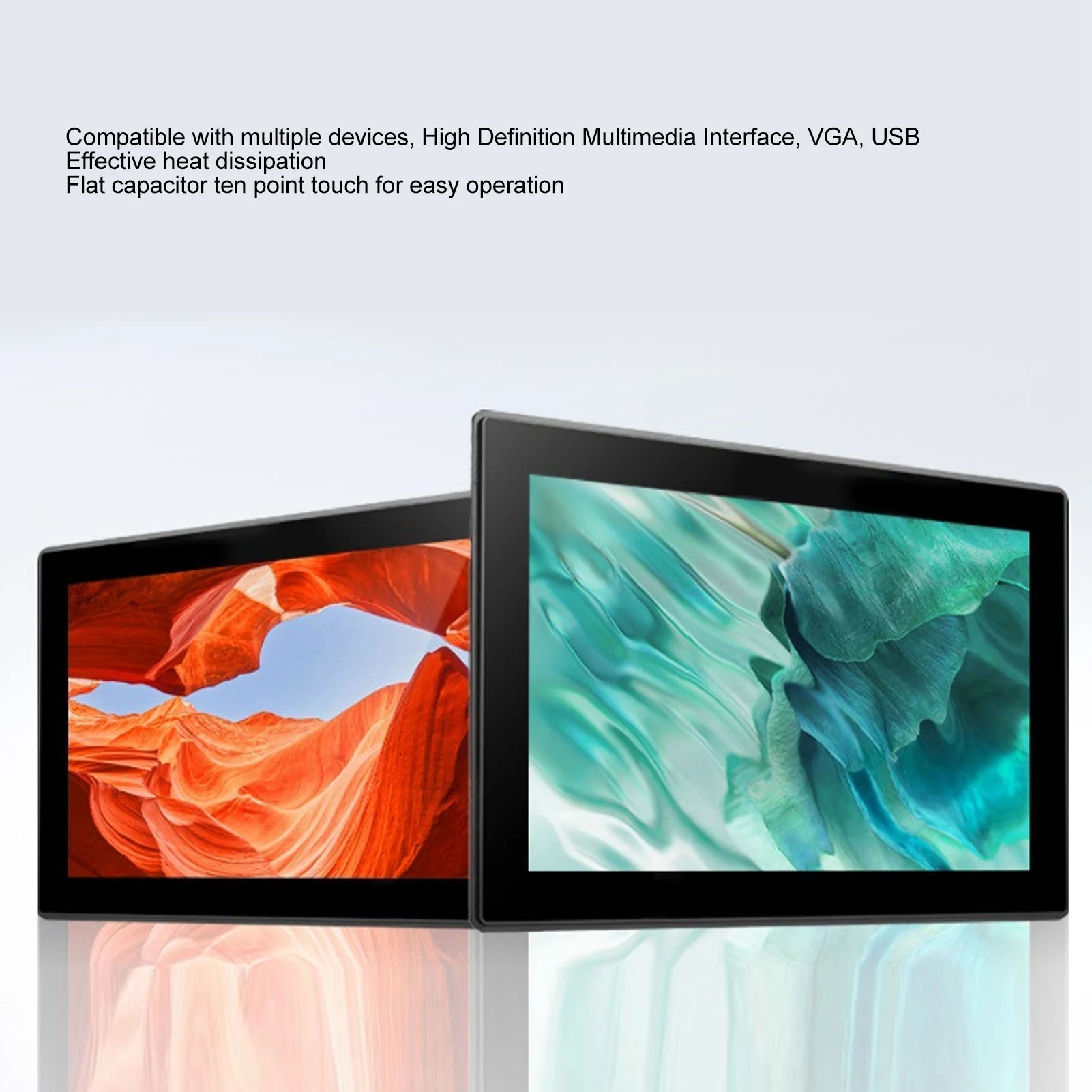 

10,1-дюймовый сенсорный монитор 1280x800 с интерфейсами HDMI, VGA, USB