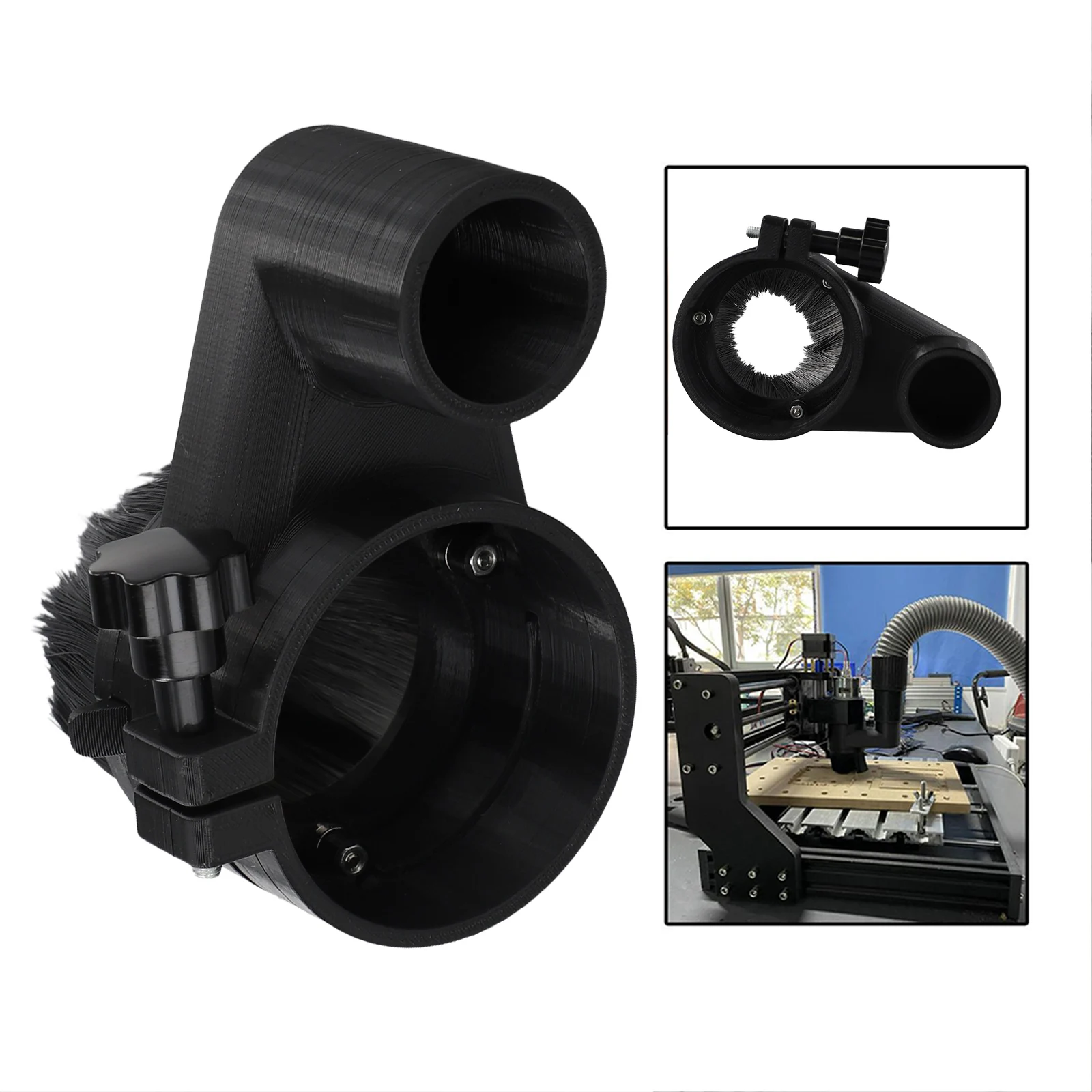 CNC Spindle Brush 52Mm/65Mm/80Mm CNC Engraving Machine Spindle Dustproof Shoe Cover Sturdy Door Dustproof Accessories New