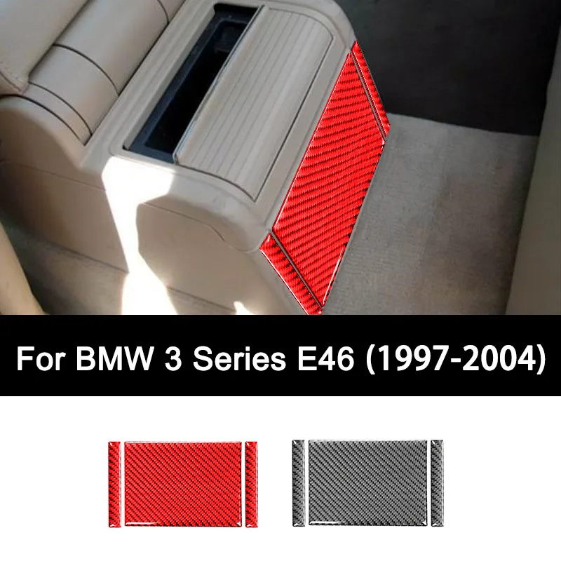

For BMW 3 Series1997-2004 Accessories Carbon Fiber Car Rear Seat Air Outlet Vent Trim Cover Decorative Stickers Luxury Upgrade