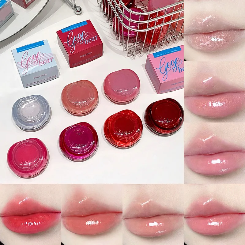 Gege Bear Hydrating Jelly Lip & Cheek Tint - ริมฝีปากอวบอิ่มเกาหลี โกลว์กลาส ง่ายสําหรับผู้เริ่มต้น สูตรใช้คู่
