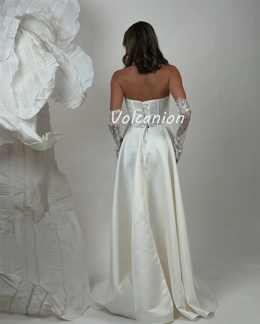 Индивидуальные высококачественные элегантные шармезные драпированные длинные платья трапециевидной формы без бретелек на заказ платья для особых случаев современный стиль классический