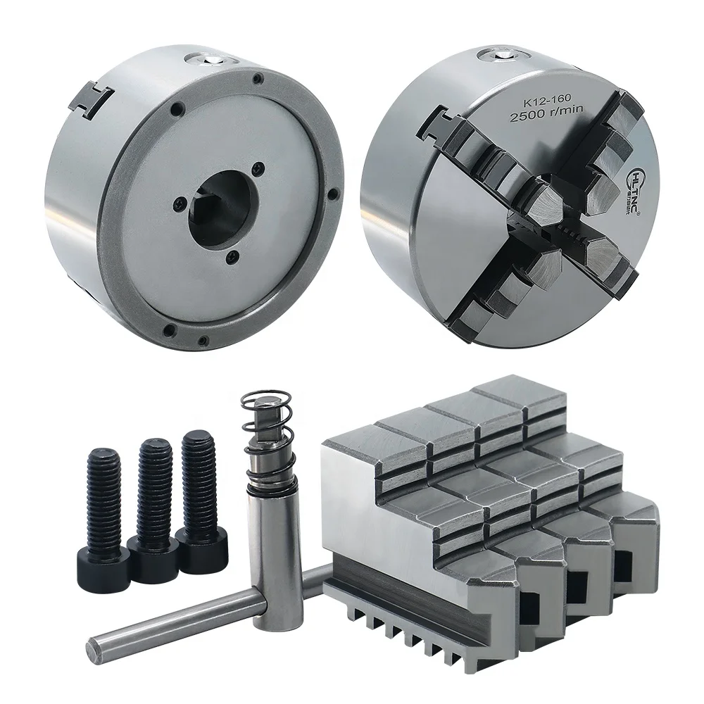 K12 125 3000 giri/min 100 Nm Mandrino indipendente a 4 griffe Mandrino a 4 griffe Mandrino K12-125 Mandrino K12 a 4 griffe