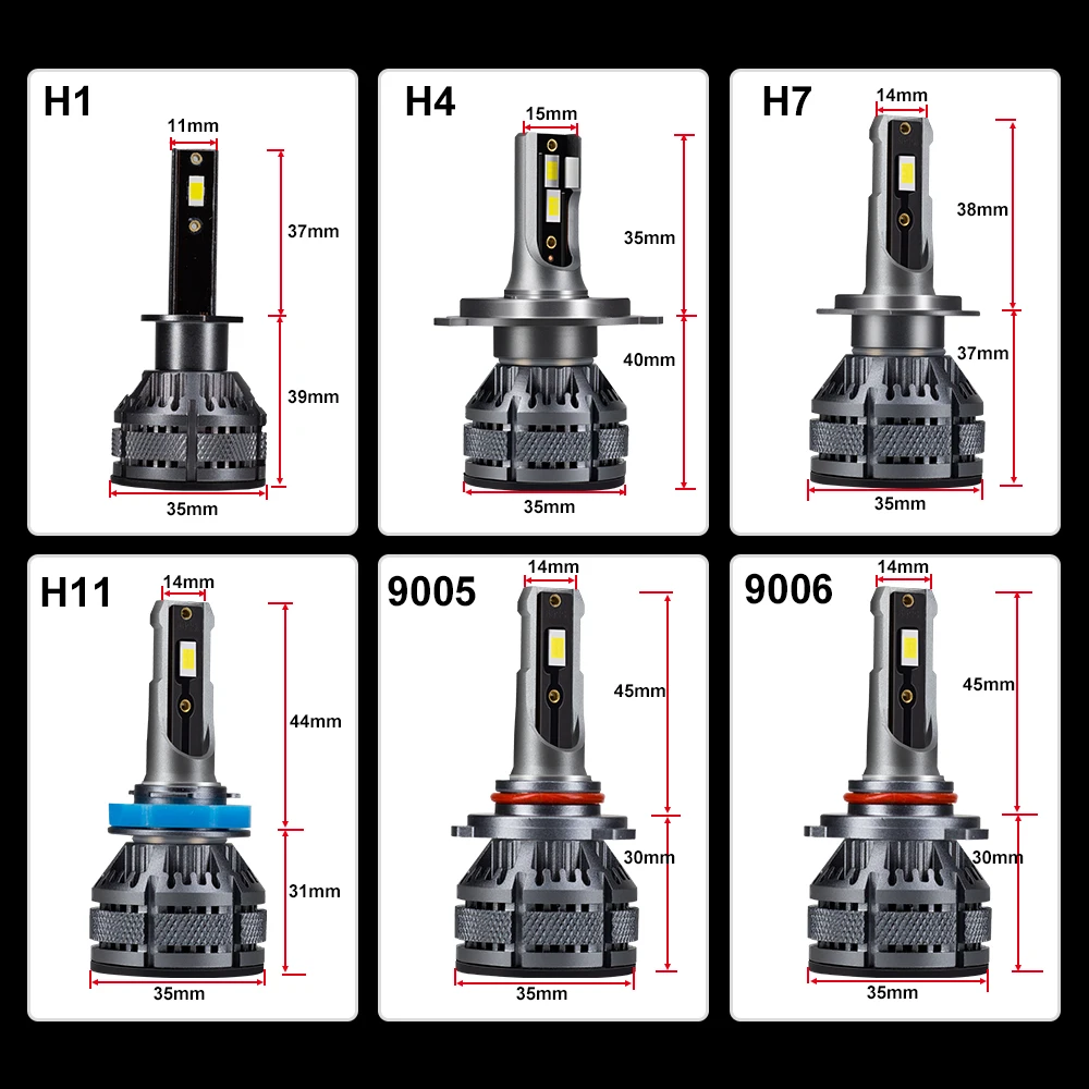 H7 H4 Led Headlight 6000K H1 H8 H11 Led Bulb Fog Light 9005 HB3 9006 HB4 Auto Lamp 30000LM 140W 12V Car Bulb Motorcycle