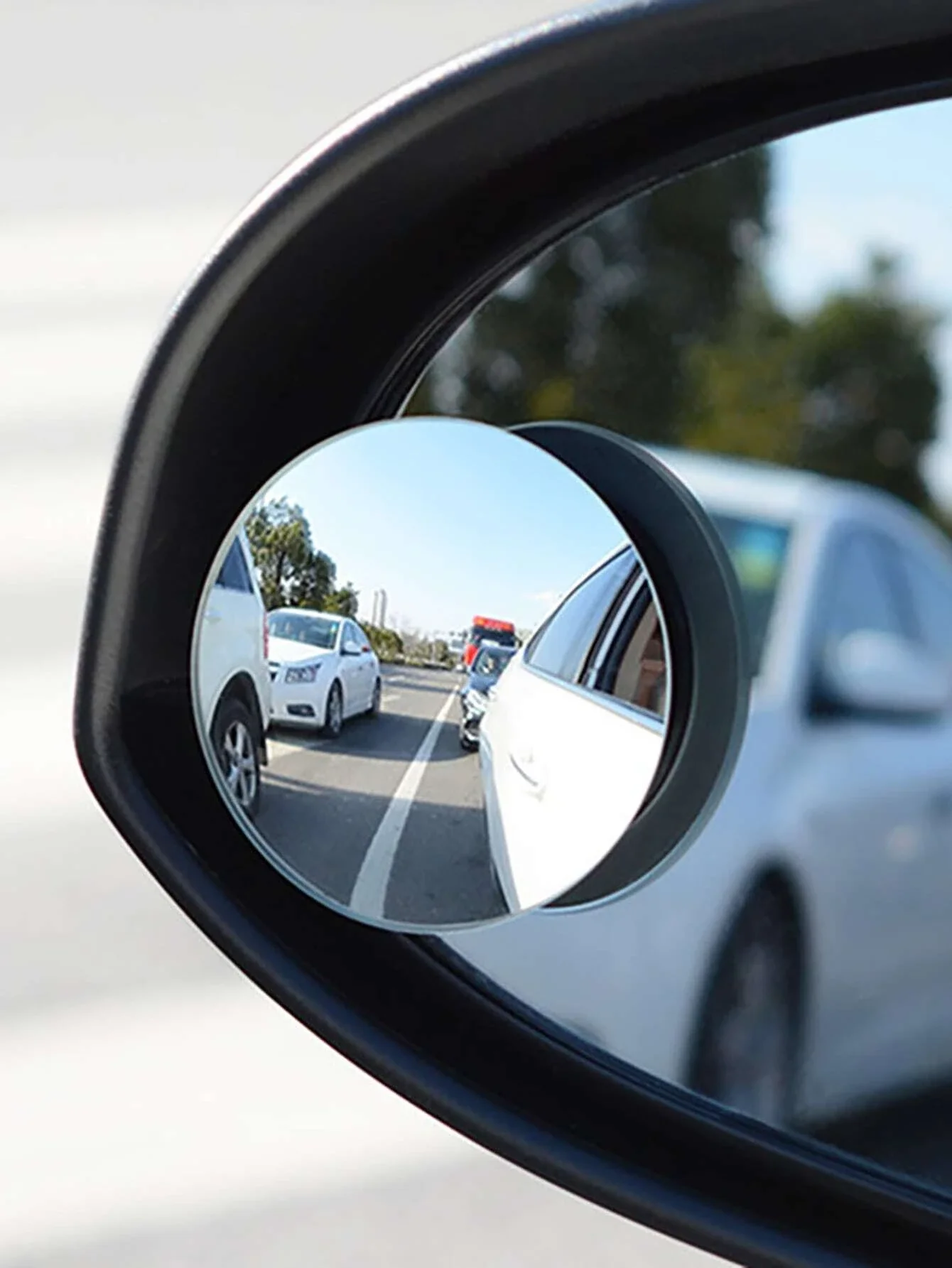 

2pcs Silver ° Rotatable Frameless Car Blind Spot Mirrors