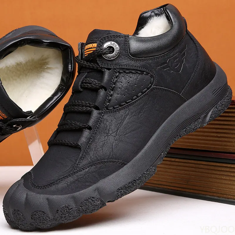 

Весенняя мужская походная обувь, мужские плюшевые супер теплые зимние ботинки для мужчин, походные кроссовки, мужские ботильоны, уличная обувь для альпинизма