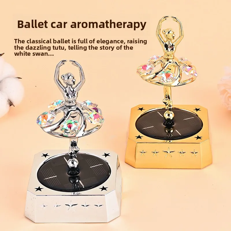 New Ballet Dancer Car Fragrance Rotating Ornament with Advanced Sensation for Car Control and Interior Decoration