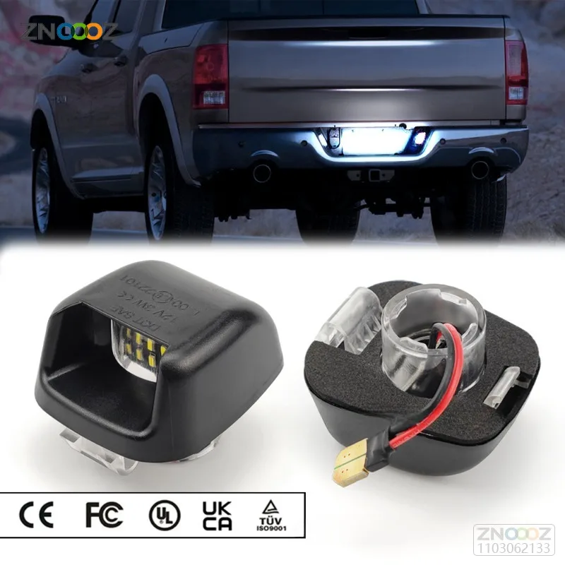 For Nissan Navara D40 Frontier Armada Titan Xterra Suzuki Equator White Red LED Car Number License Plate Lights