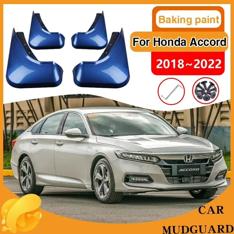 

4x Car Rear Fender for Honda Accord Accessories 2018~2022 2021 2020 Mud Flaps Splash Guards Wheel Mudguards Baking Paint Mudflap