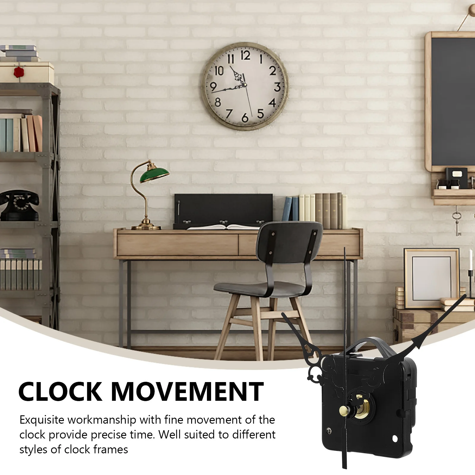 

3Sets Electronic Clock Movements Silent Wall Clock Mechanism DIY Kit for Home Decor Exquisite Workmanship Easy Install