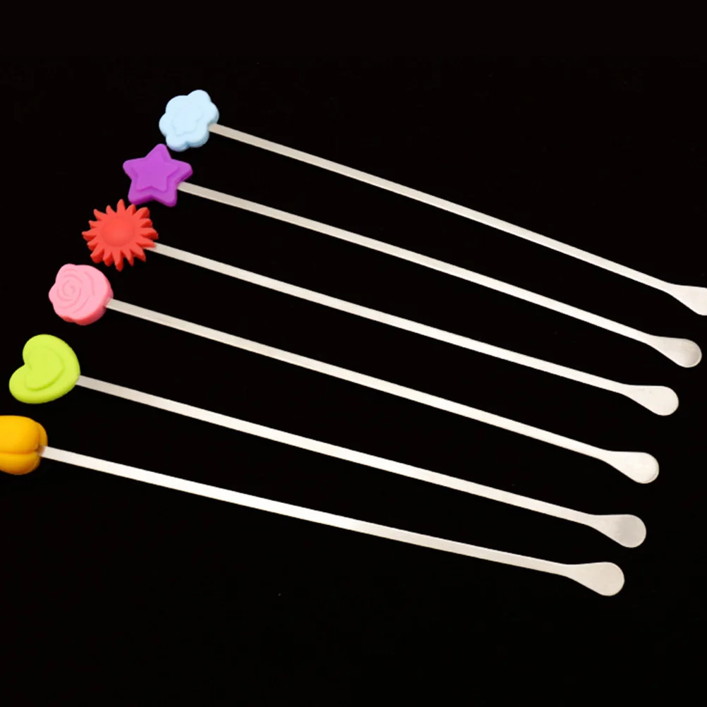 

2pcs Milk Powder Stirring Stick Portable Compact Heatproof Mixing Rod For Long Handle Assorted Colors Kitchen