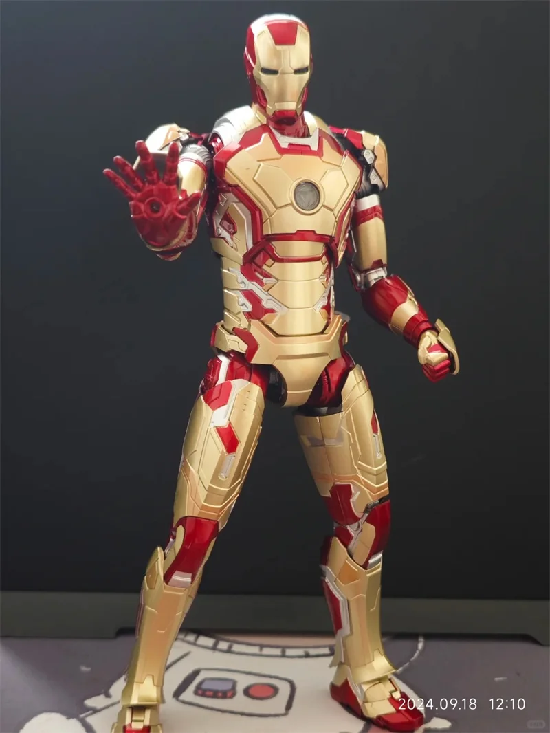 1:7 Original Fondjoy Iron Man Mk42 Mk43mk5 Mk6 Mk7 Diy Toys Action Figure Tony Stark Legend Collection Anime Model Kids Gifts