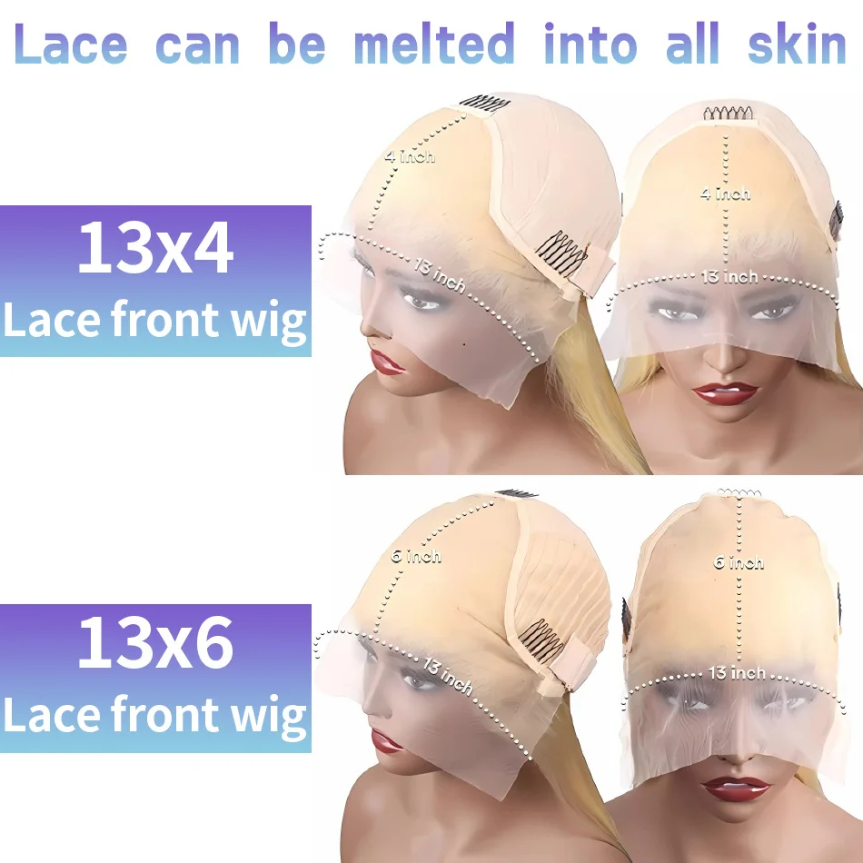 الجسم موجة شقراء 613 Hd الدانتيل الباروكة الأمامية 13x6 الشعر البشري الملونة الباروكات 13x4 الدانتيل الشفاف الجبهة قبل قطعها الباروكات للنساء