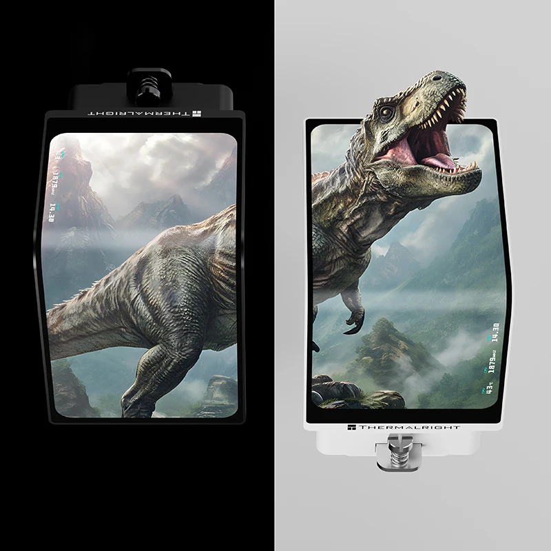 مبرد مياه Thermalright LEVITA VISION 360 الكل في واحد 360 مم 6.67 بوصة AMOLED LCD 2K 60HZ شاشة منحنية عين عارية رؤية ثلاثية الأبعاد