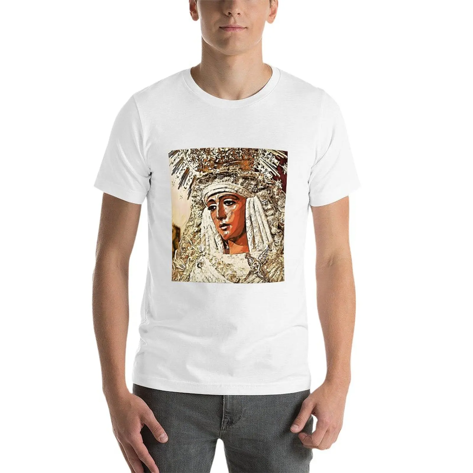 Seville, Esperanza de Triana T-Shirt t shirts for man slim fit man graphic t shirt g man t shirts for men T-shirt - view 3