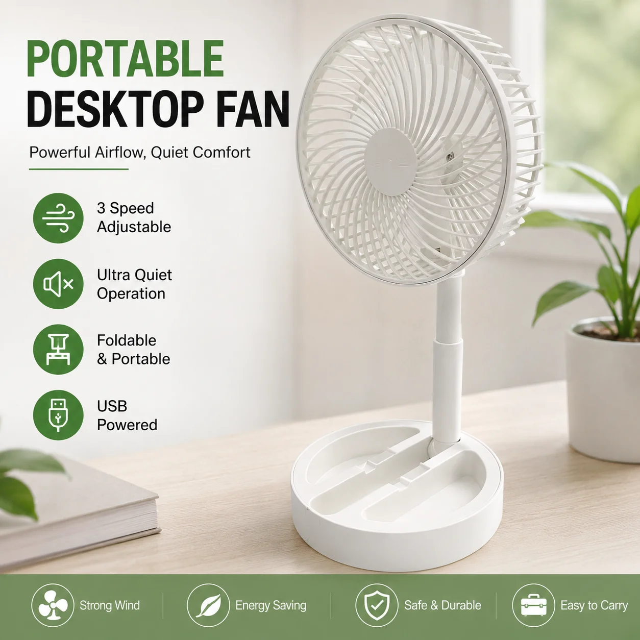 USB Direct Desktop Fan Premium airflow Portable Cooling For Modern Living fan Premium Silent Fan Suitable for dormitory offices