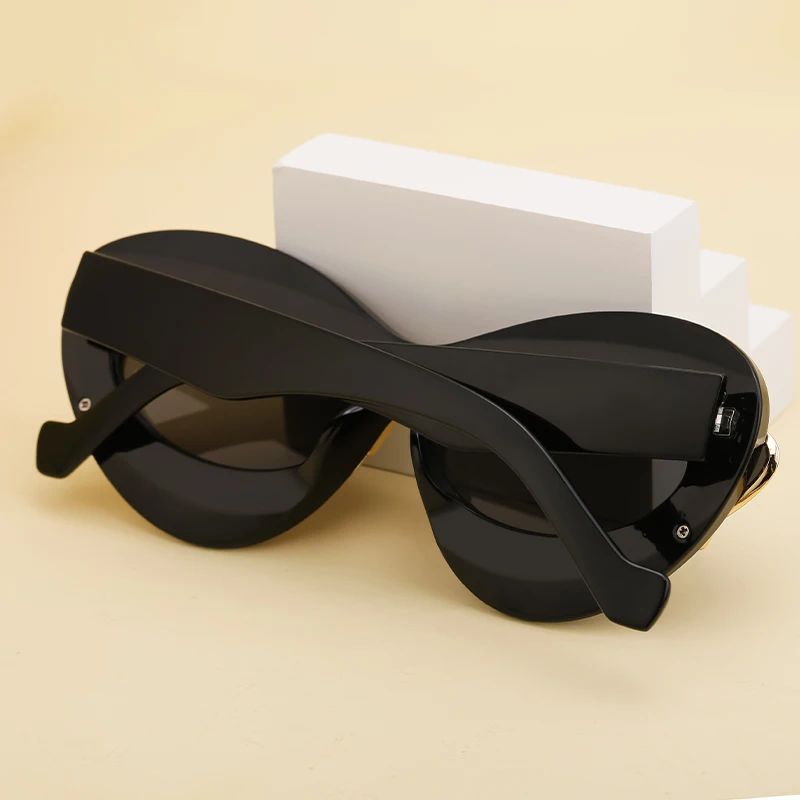 Modische Sexy Cat-Eye Sonnenbrille für Damen 2026 – Luxuriöses Markendesign, neue Doppelrahmen-Sonnenbrille für Damen, Cateye Shades Eyewear – Detail 12