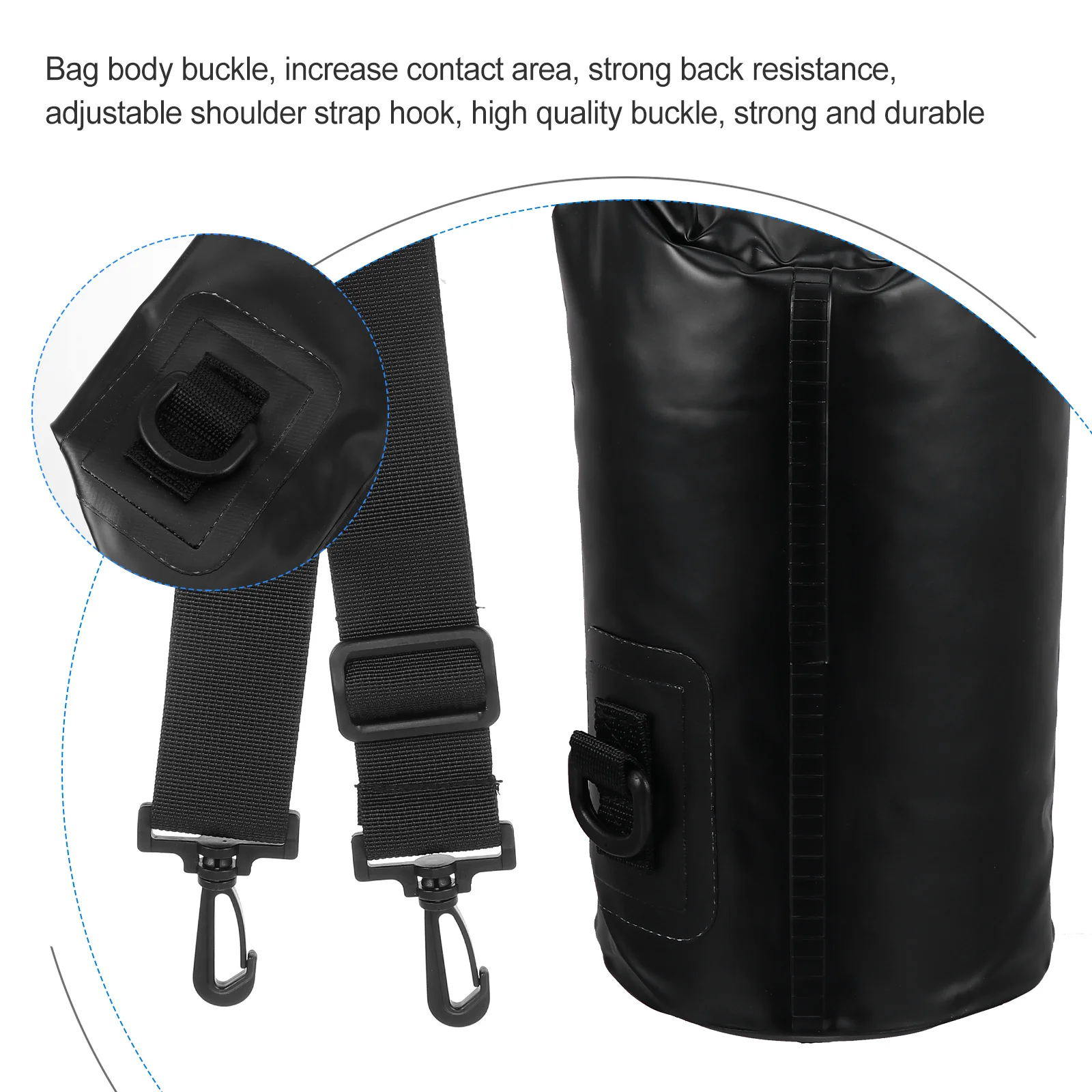 

1Pcs PVC Waterproof Bucket Bag Outdoor Rafting Floating Storage Pouch Swimming Portable Sports PVC Waterproof Bag