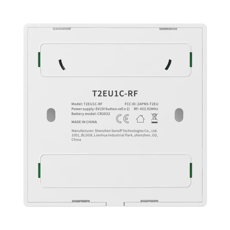 SONOFF T2EU TX Smart Wifi Wall Touch Switch With Border Smart Home 1/2/3 Gang 433 RF/Voice/APP/Touch Control Work With Alexa