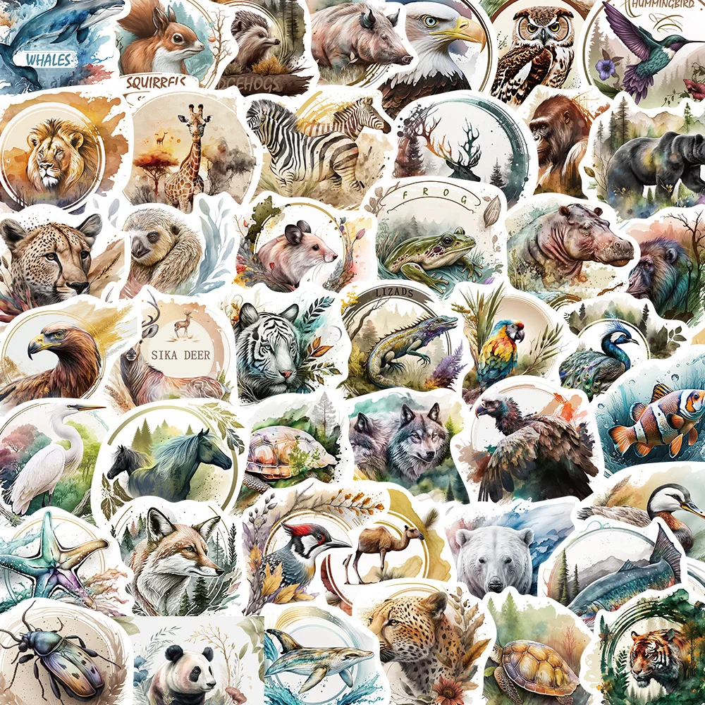 10/30/50pcs Cartoon Wildlife Graffiti Stickers Decal Laptop Motorcycle Luggage Snowboard Fridge waterproof stickers