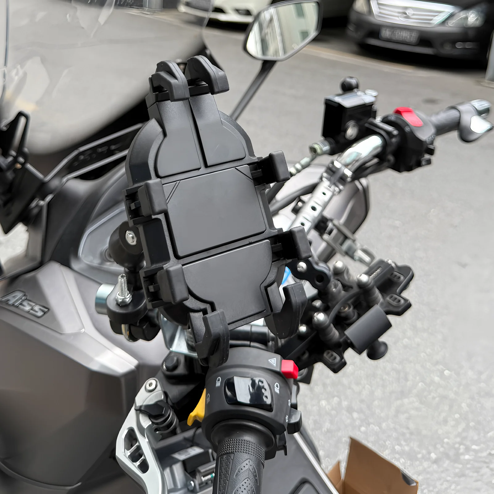 ل CFMOTO 650 800 450MT 250 400 450 650 800 جديد دراجة نارية الملحقات المقود حامل هاتف المحمول لتحديد المواقع دعامة حامل #3