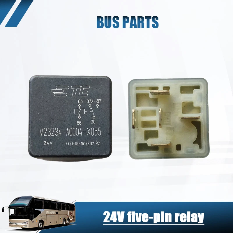 NEW Universal 24V Five-Pin Relay V23234-A0004-X055 for Buses