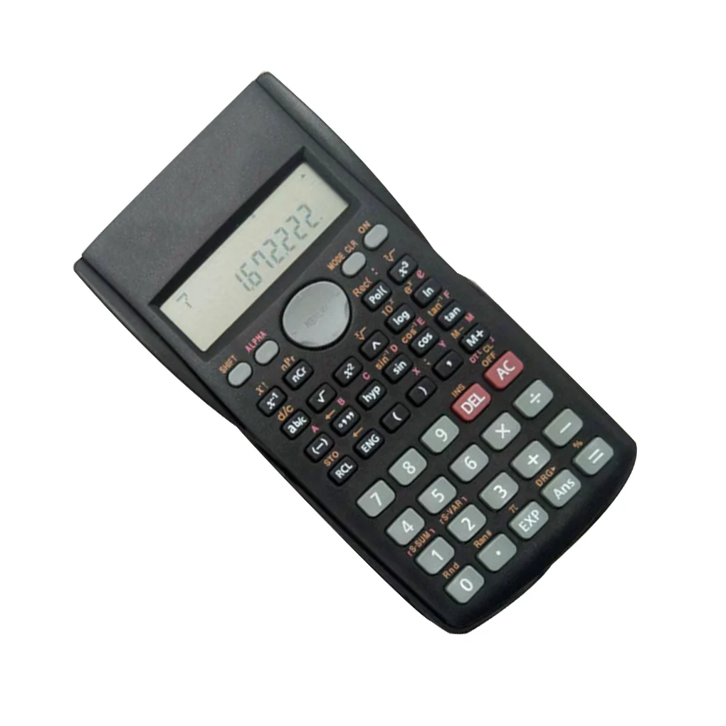 Scientific Calculator Calculation Device Durable Education Calculating Tool Lid Design Simple Operation Stable Performance