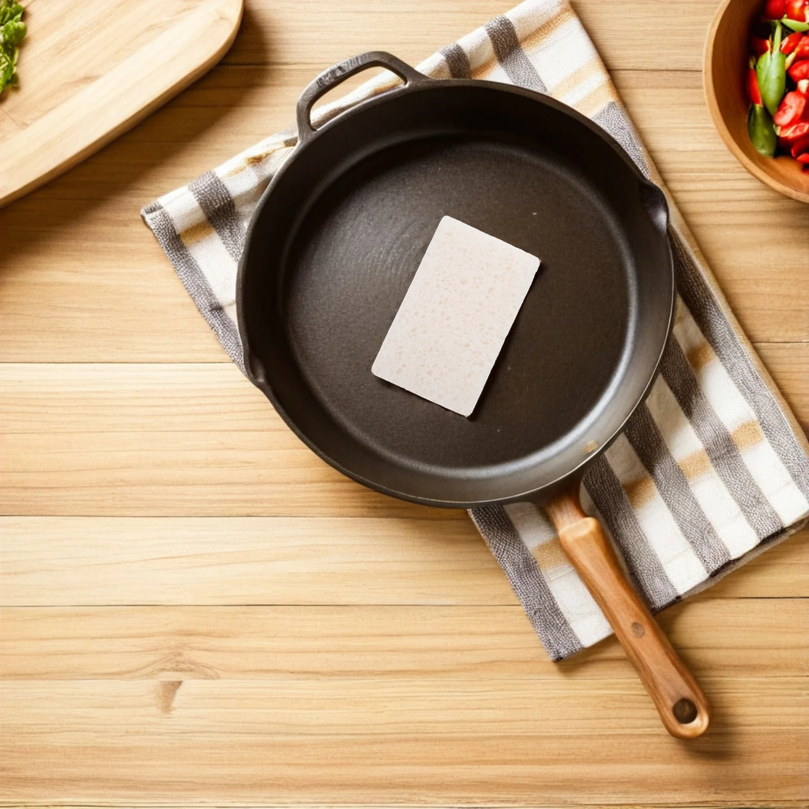 

20pcs Wood Pulp Sponge Scrubber High Absorption Cellulose Kitchen Sponges Non Scratch Cleaning Pads For Dishes Bathroom