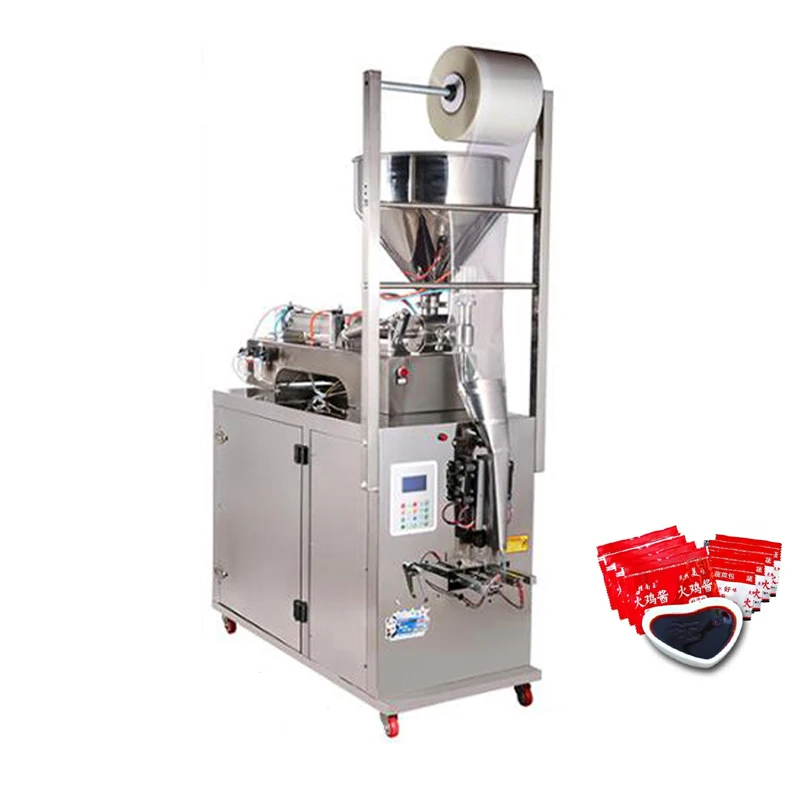 

Paste Packaging Machine Cooking Oil Sauce Paste Liquid Filling Sealing Packing Machine 110V 220V